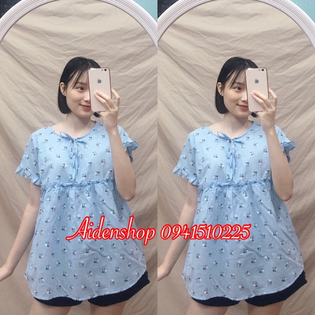 Áo bầu công sở chất thô mát