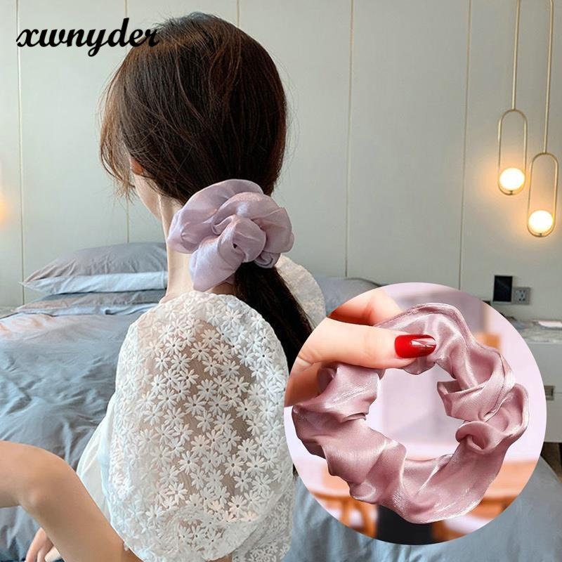 Dây Cột Tóc Cao Su Cỡ Lớn Phong Cách Hàn Quốc Thời Trang Cho Nữ