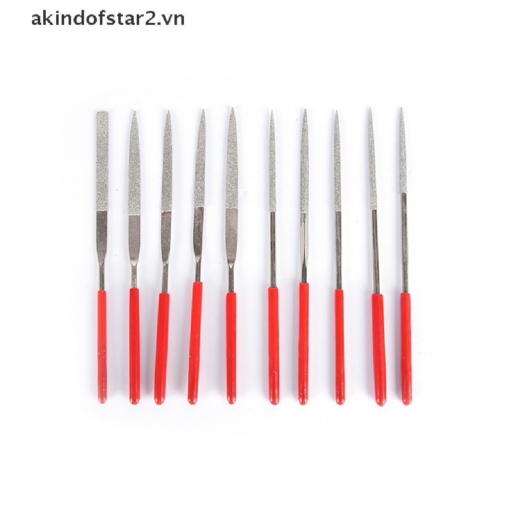Bộ 10 dụng cụ mài giũa rãnh lắp đặt ngựa đàn xương đàn giúp sửa chữa đánh bóng đàn guitar