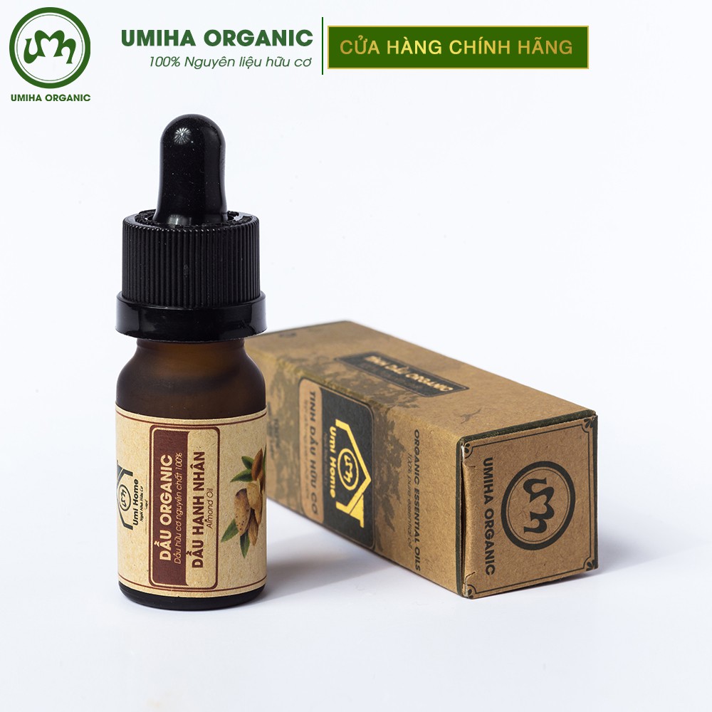 Dầu Hạnh Nhân hữu cơ UMIHA nguyên chất | Pure Almond Oil 100% Organic 10ml