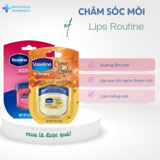 Son dưỡng môi Vaseline Rosy Lip 7g - Giảm khô môi, nứt nẻ do thời tiết