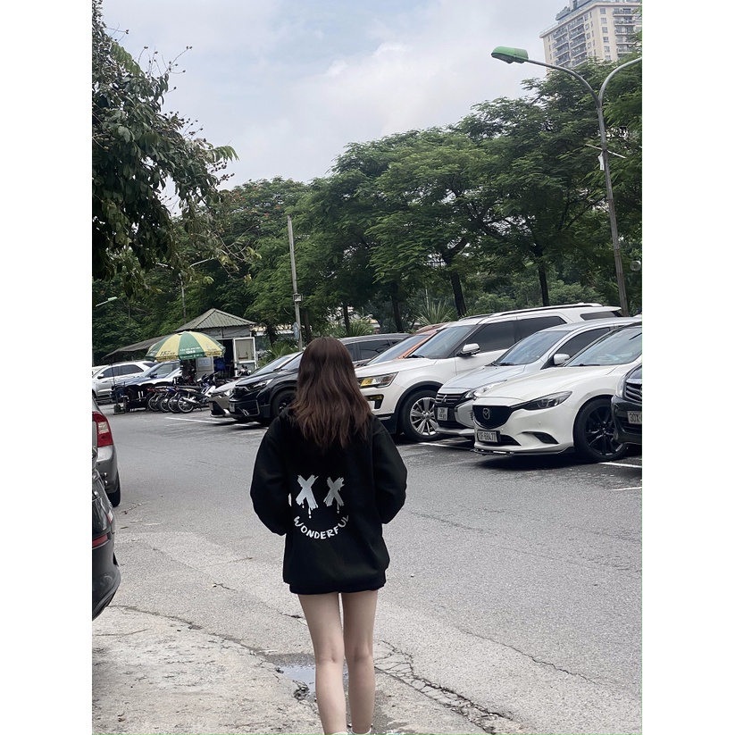 Áo Hoodie nỉ bông Monster X Street XX Wonder nam nữ form rộng thu đông Local Brand