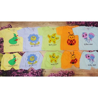Sale set 5 bộ cộc màu cho bé trai và bé gái