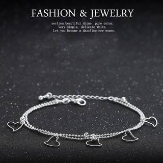 Lắc tay trái tim bạc - ts-0107