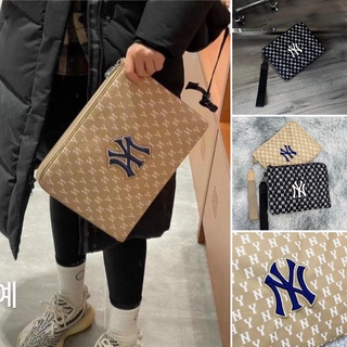 Túi xách, ví cầm tay, túi clutch mlb new arrivals 2022 - ví kẹp nách màu đen, vàng nâu hàng dư full tem tag