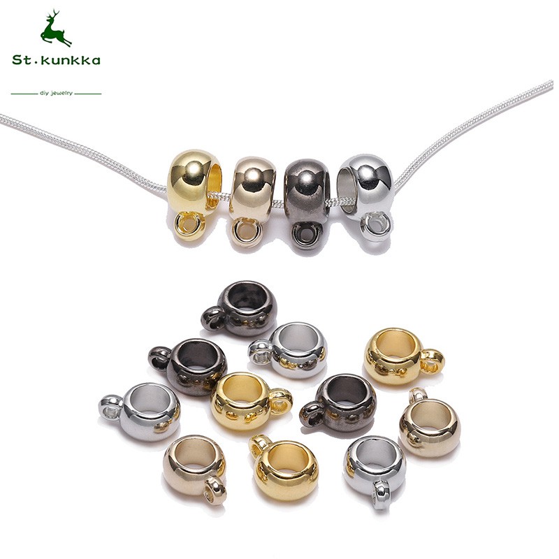 St.kunkka Bạc / Vàng (50 Cái / lô) Đầu nối hạt kẹp