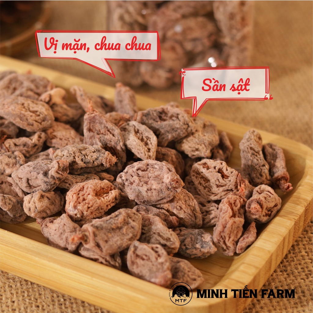 Xí muội ô mai đào chua ngọt không hạt 200gr- 350gr Gốc Đà Lạt Minh Tiến Farm