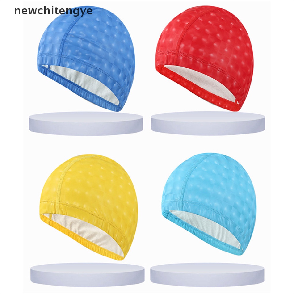 Mũ Bơi Bằng Da PU Phủ Tai Chống Thấm Nước Cho Người Lớn