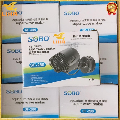 Máy Thổi Luồng Sobo SF-280 (10W - 7500L/H) - Máy Tạo Sóng Hít Nam Châm Cho Bể Cá