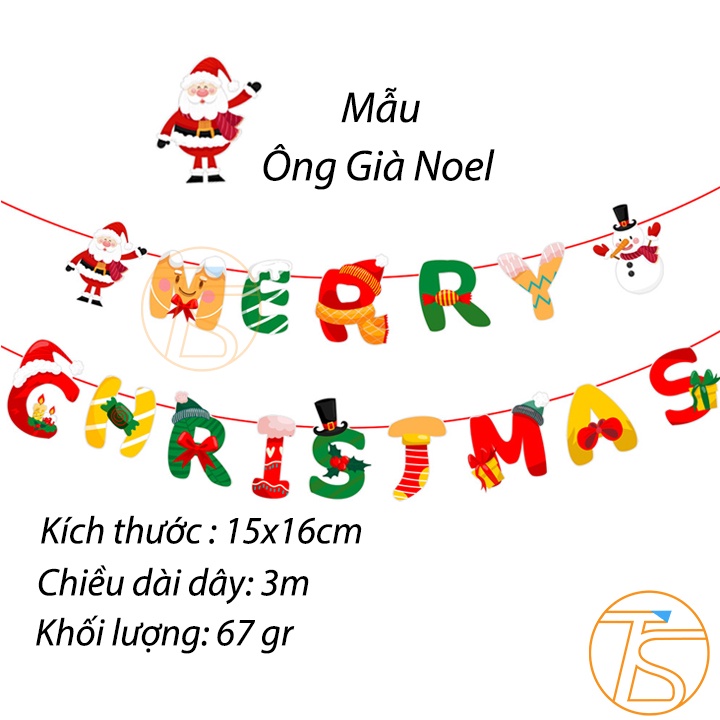 Dây Chữ Treo Trang Trí Noel, Merry Christmas Nhiều Mẫu Cho Dịp Giáng Sinh Chúc Mừng Năm Mới 2024