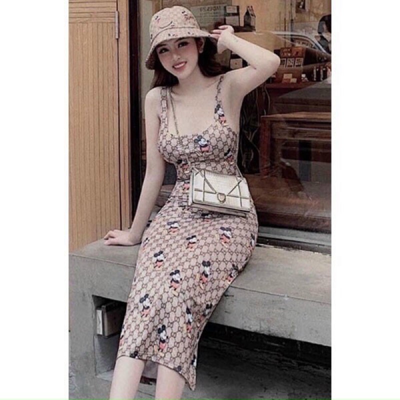 [Mã SKAMA06 giảm 8% tối đa 50K đơn 250K] Váy body mickey