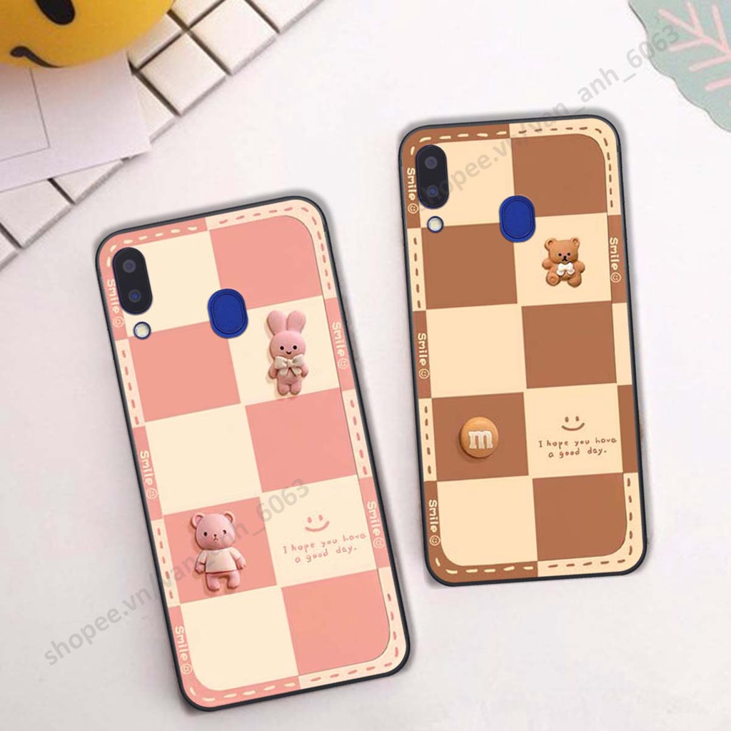 Ốp lưng Samsung M20 / M30 hình gấu, kẹo dễ thương cute