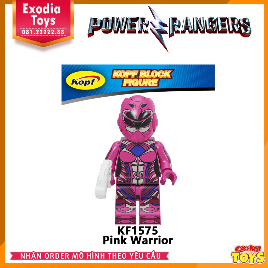 Xếp hình Minifigure Power Ranger Movie Năm anh em siêu nhân - Đồ Chơi Lắp Ghép Sáng Tạo - KOPF KF6144