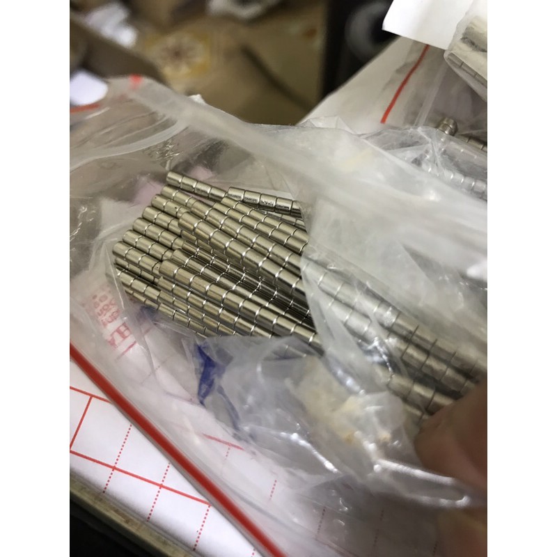 Nam Châm viên , nam châm đất hiếm , nam châm 3x2mm ( set 100 viên )
