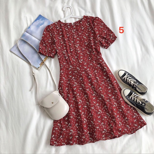 [ HÀNG CÓ SẴN ] Váy hoa nhí VINTAGE ❤️ hàng QC ❤️ | BigBuy360 - bigbuy360.vn