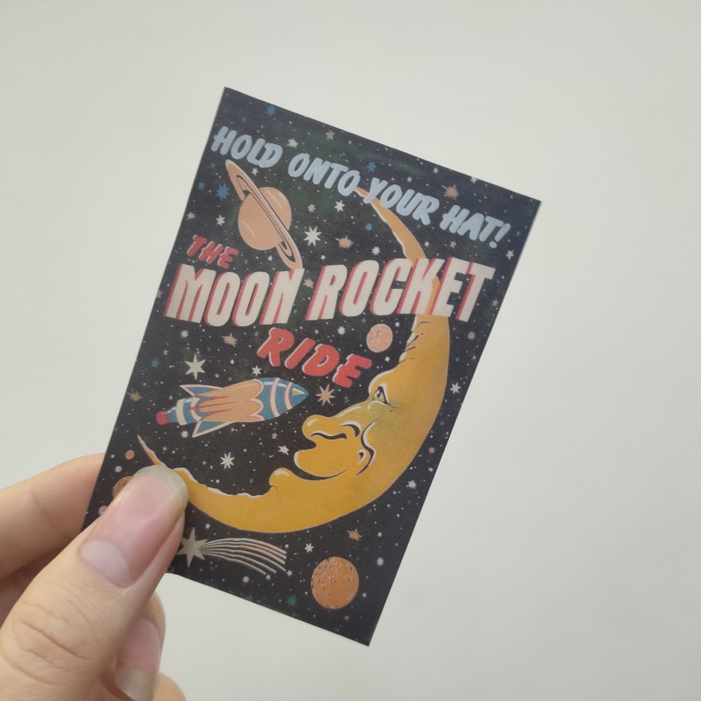 Sticker Vintage &amp; Retro - Chọn Mẫu Theo Yêu Cầu - Có Sẵn Keo Dán - Bền Màu - Chịu Nước - Dán Mũ Bảo Hiểm, Vali, Đàn...