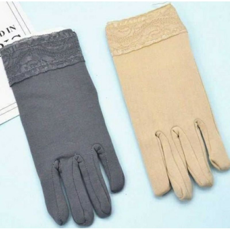 Găng Tay Chống Nắng Nữ Cổ Ren, Chống Tia UV, Ngăn Nắng
