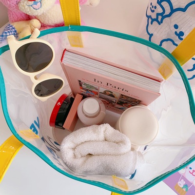 Hoạt Hình Túi Xách Trong Suốt In Hình Hoạt Họa Đơn Giản