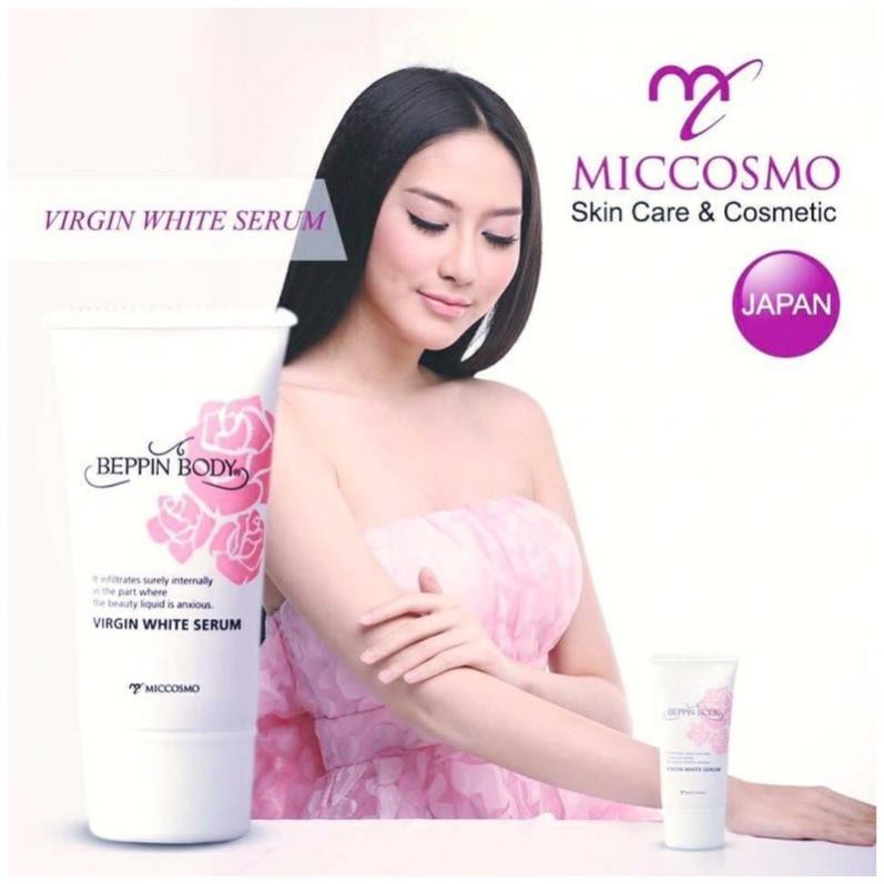 Serum làm hồng nhũ hoa và loại bỏ sạm đen vùng bikini Beppin Body Virgin White 30g Nhật Bản .