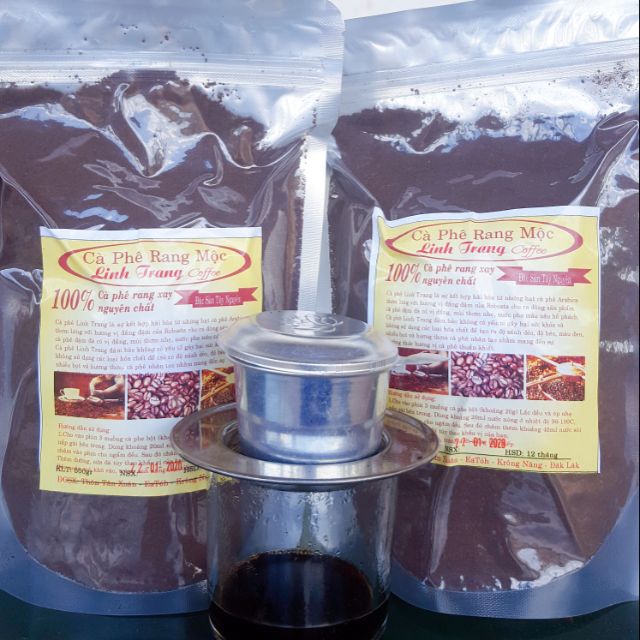 1 kg cà phê bột rang mộc nguyên chất Daklak 2 bịch | BigBuy360 - bigbuy360.vn