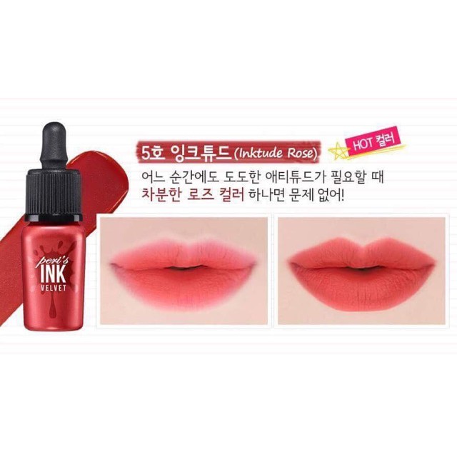 Son kem lì Peripera Peri's Ink Velvet | BigBuy360 - bigbuy360.vn