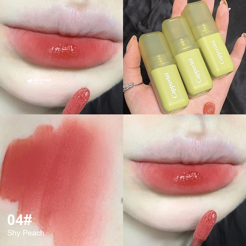 💎Son Kem Lì Bóng CAPPUVINI Mềm Mịn Như Nhung Chống Nước Lâu Trôi Dưỡng ẩm