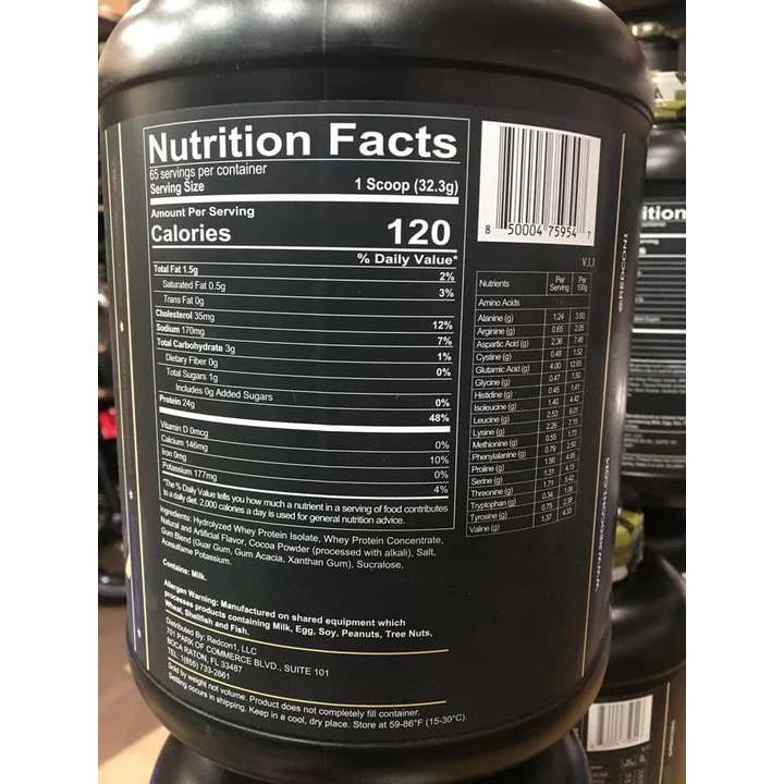 Hydrolyzed Whey Protein Redcon1 Ration Trợ Giá Cực Tốt 65sv 5LBS