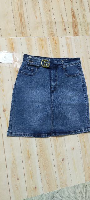 QUẦN VÁY KÈM ĐAI GUCCI_CHÂN VÁY JEAN NGẮN CÓ QUẦN_CHÂN VÁY BÒ NGẮN | BigBuy360 - bigbuy360.vn