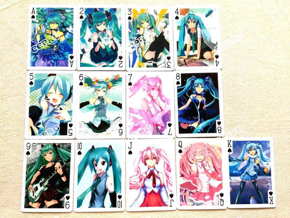 Bộ Bài Tây Phong Cách Anime Hatsune Miku Độc Đáo