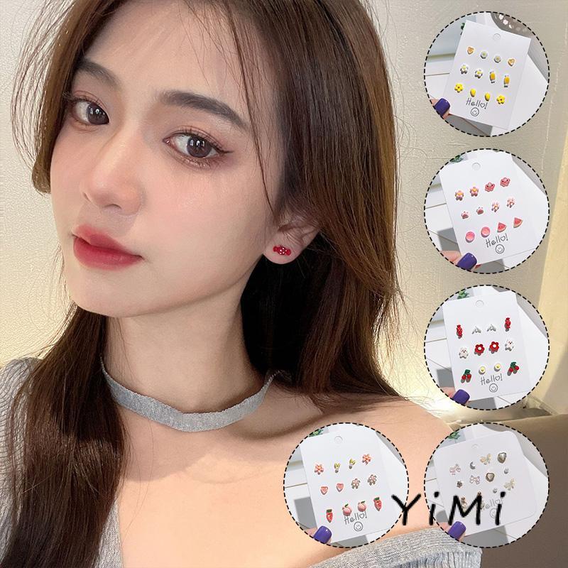 Bộ Khuyên Tai Đinh Tán Mini Kiểu Đơn Giản Thời Trang Chất Lượng Cao 2022 Cho Nữ