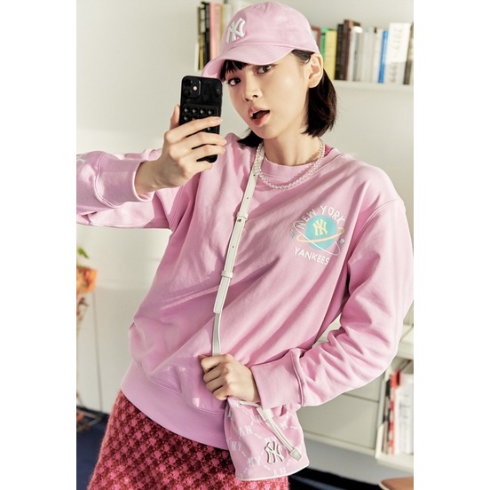 Túi MLB Mini Monogram Diamond Jacquard  Bucket Bag New York Yankees - Túi đeo chéo mini MLB chính hãng