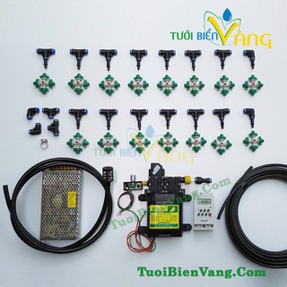Trọn bộ tưới phun sương tự động cho vườn lan tầm 30-40 m2