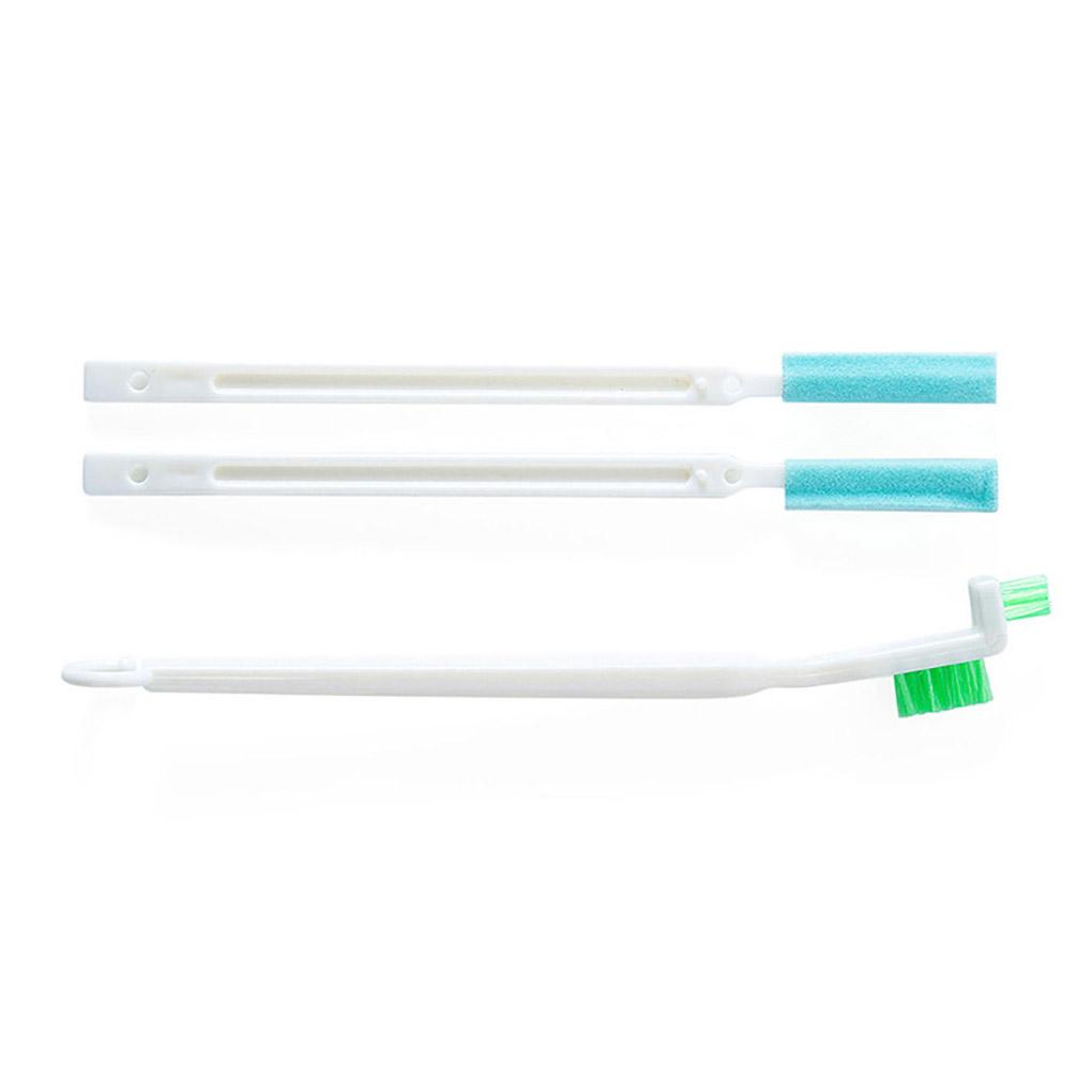 Bộ 3 Bàn Chải Vệ Sinh Chai Lọ / Ly Tách Cán Dài Tiện Dụng