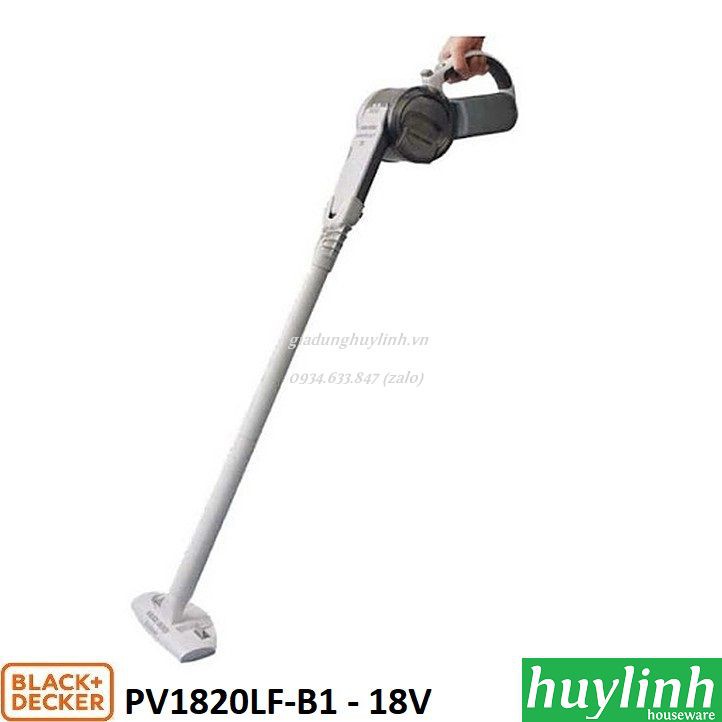 [Mã ELHA22 giảm 6% đơn 300K] Máy hút bụi cầm tay dùng pin 18V Black Decker PV1820FL-B1 - Có phụ kiện nối dài