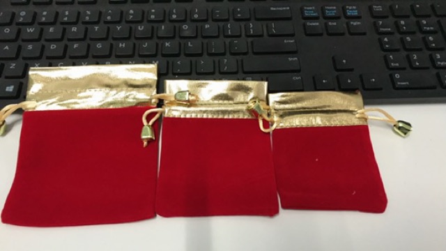 Combo 10 túi nhung đựng trang sức vòng tay, nhẫn | BigBuy360 - bigbuy360.vn