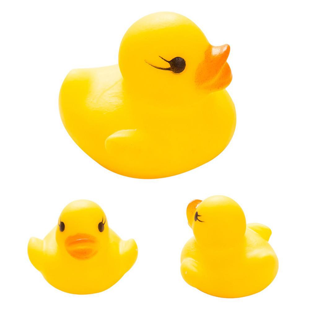 Set 10 vịt nhựa PVC đồ chơi vui đùa thú vị cho bé khi tắm