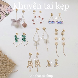 BÔNG TAI KẸP, KHUYÊN TAI KẸP cho người không bấm lỗ tai Jesse store mã 3