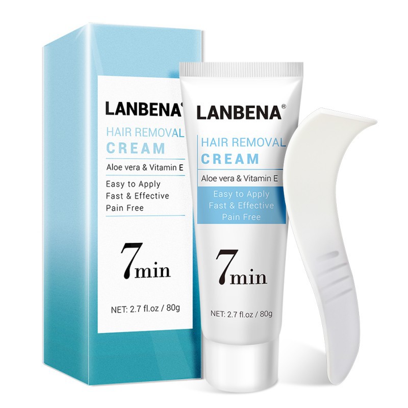 LANBENA Hair Removal Cream Painless Nourishing Hair Removal Depilatory Calming Balm for Hand Leg Armpit Body Care 80g