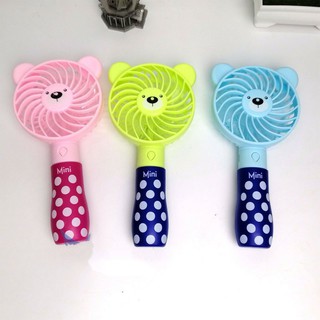 Quạt mini cầm tay hình gấu siêu tiện lợi