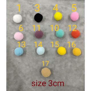 bom bom 3cm ( pom pom )bông len mịn