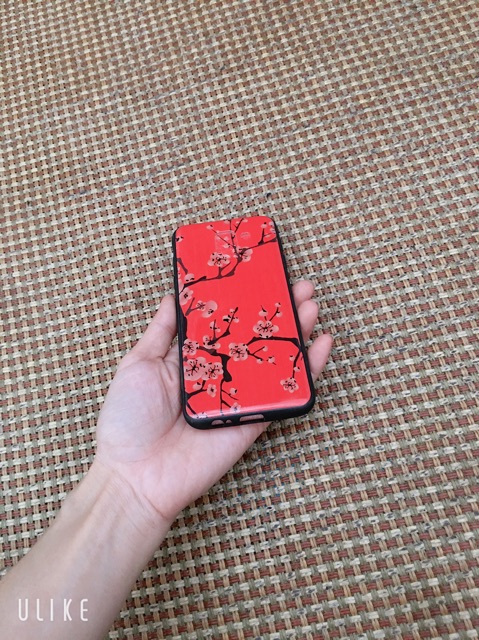 Ốp lưng sam sung J6 (2018) bóng xà cừ hoa đào