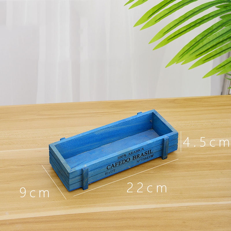 Hộp gỗ để bút, đồ dùng nhỏ, trồng cây mini
