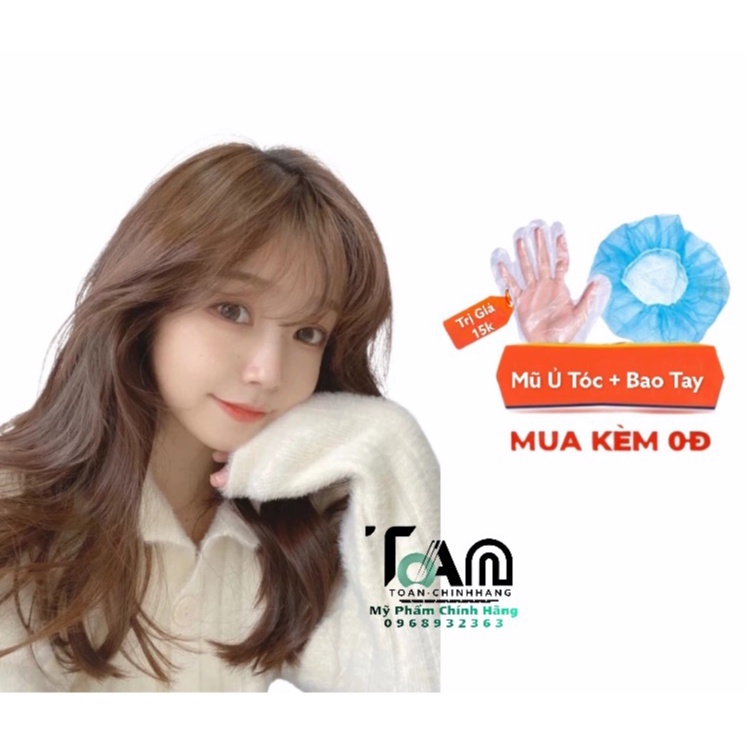 [ Màu Nâu Mật Ong ] Combo Nhuộm Tóc Và Oxy