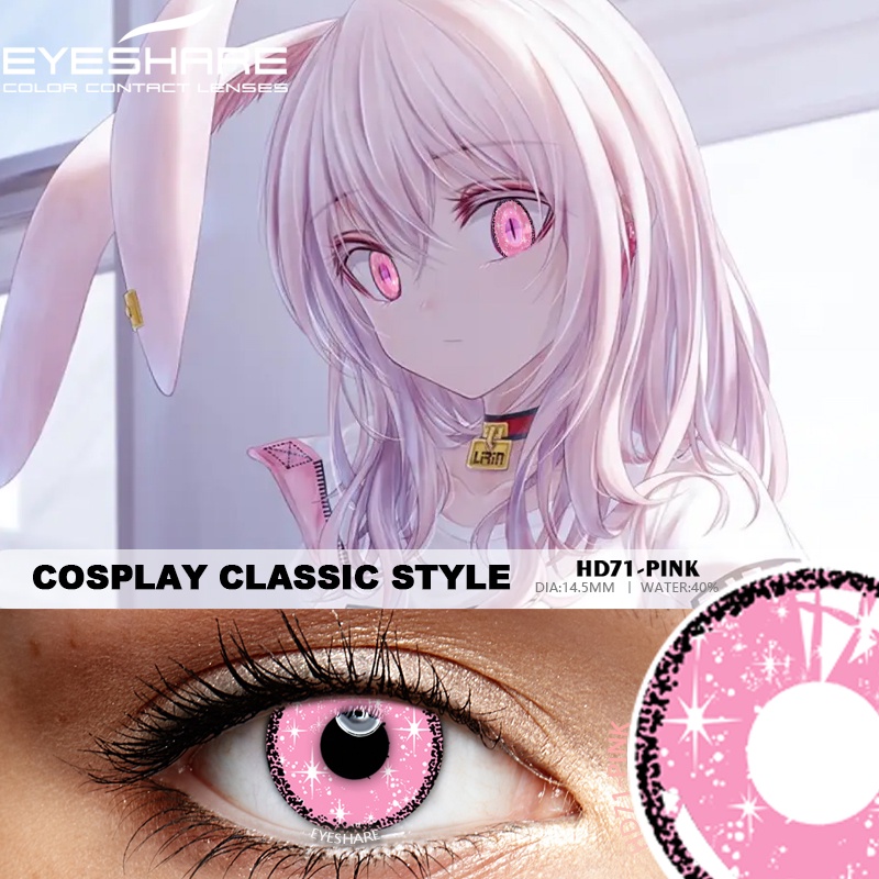 Cặp kính áp tròng EYESHARE nhiều màu sắc tùy chọn dành cho hóa trang halloween