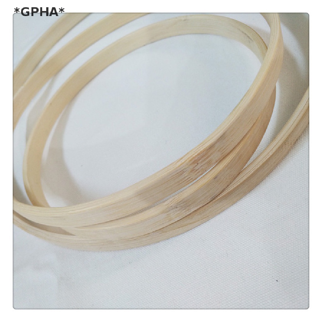 Khung Thêu Tranh Chữ Thập Bằng Gỗ Tre Hình Tròn DIY