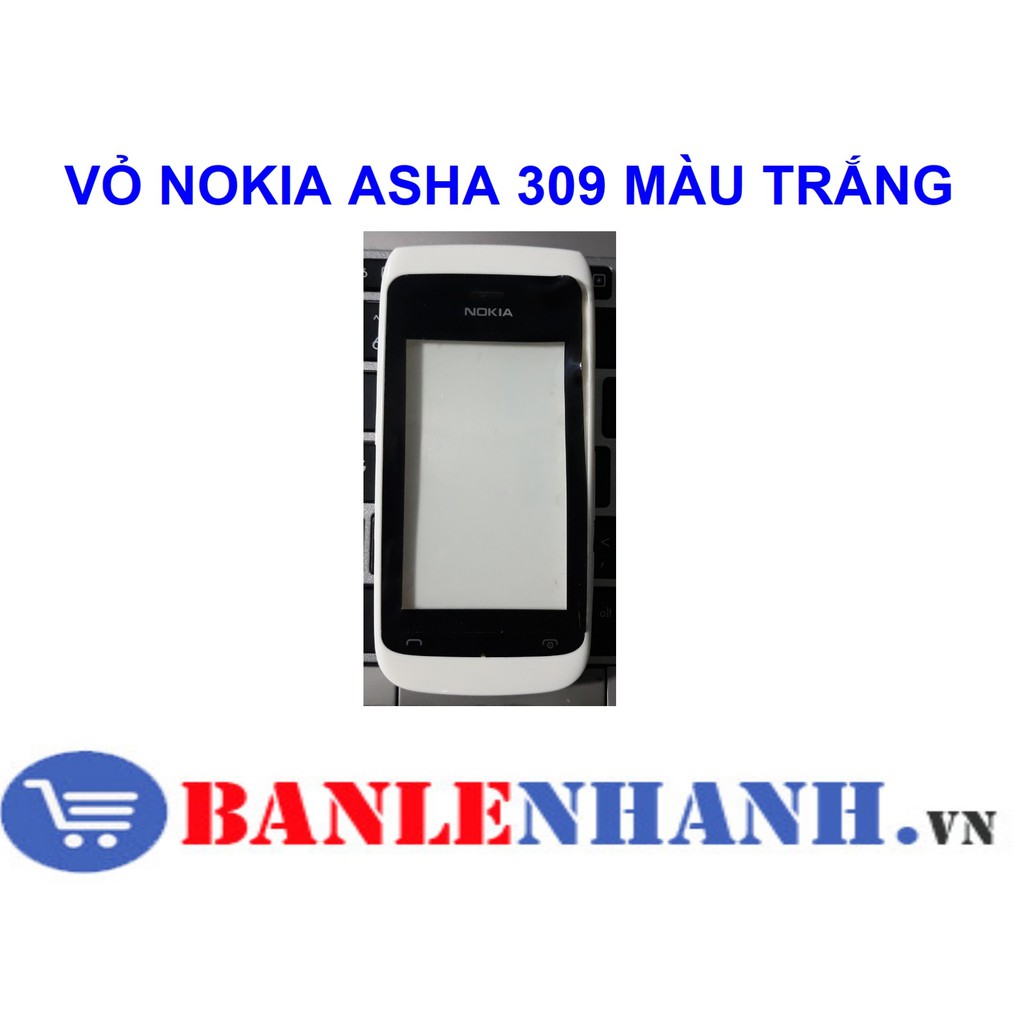 VỎ NOKIA ASHA 309 MÀU TRẮNG