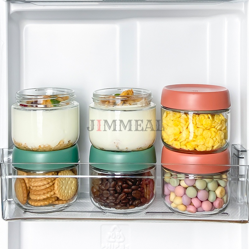 Set 3 Hũ Thủy Tinh, Lọ, Hộp Thủy Tinh Đựng Gia Vị, Thực Phẩm Chống Ẩm Mốc,Côn Trùng 280ml 450ml