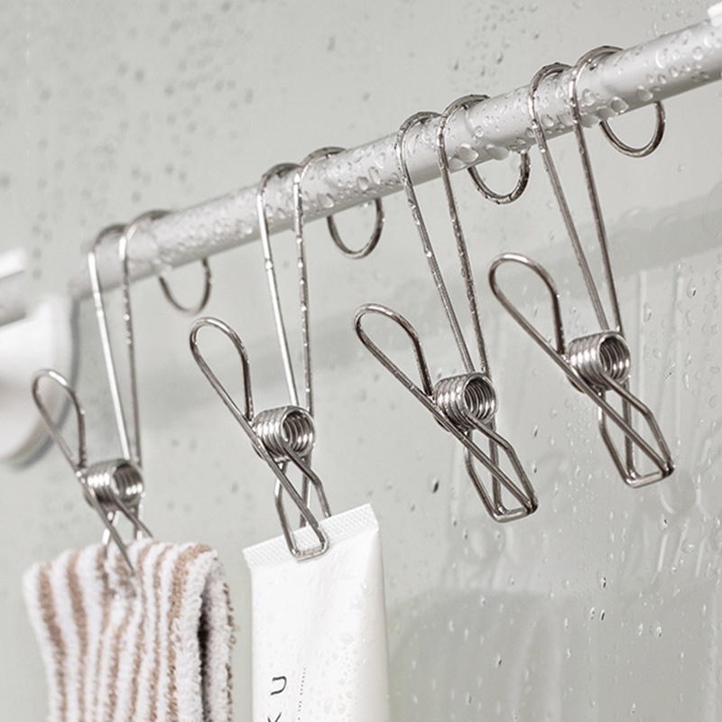 Móc kẹp thép không gỉ để phơi quần áo treo đồ dùng đa năng