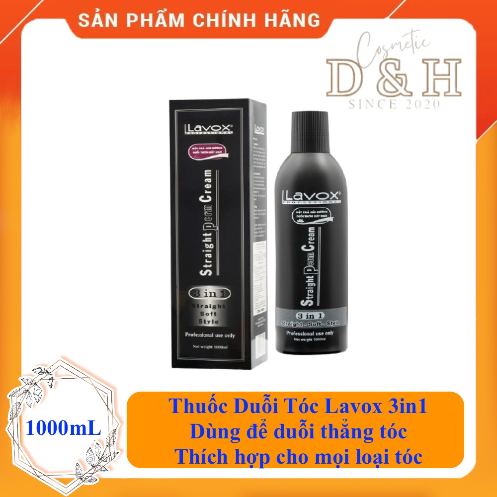 Duỗi Tóc Lavox 3in1 - 1000ml - Dùng để duỗi thẳng tóc, Thích hợp cho mọi loại tóc.