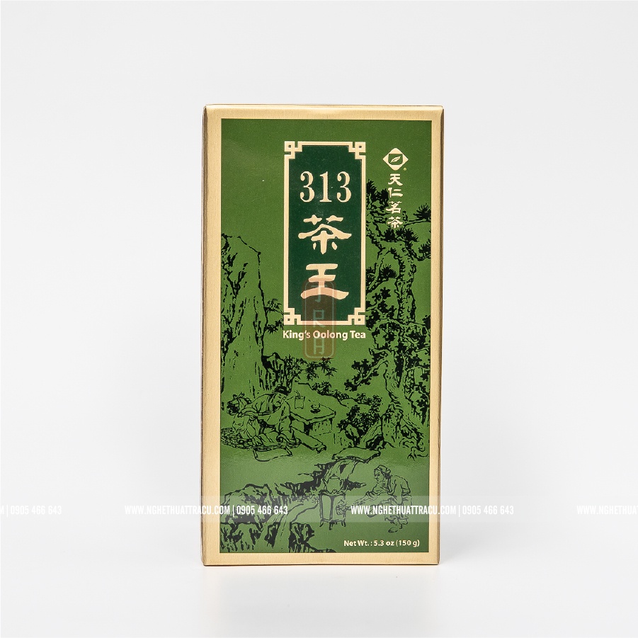 Trà Vương TenRen chính hãng, King's Oolong Tea 313, đóng hộp thiếc, khối lượng 150g trà